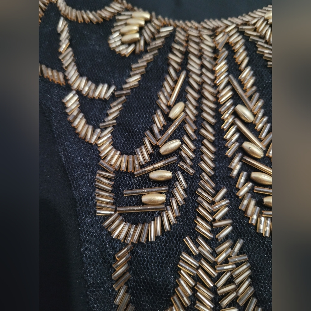 Embellished blk dress - Picture 2 of 3